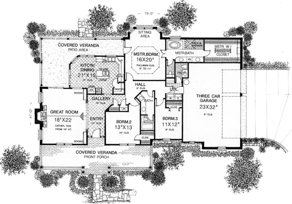 Home Plan - Country Floor Plan - Main Floor Plan #310-561