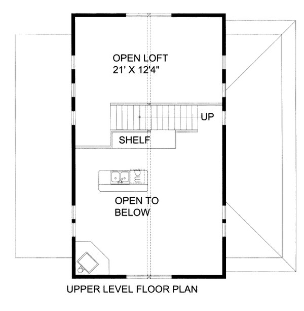 Cottage Floor Plan - Upper Floor Plan #117-994