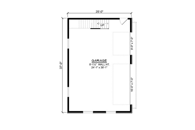 Dream House Plan - Floor Plan - Main Floor for Modern House Plan #1064-378 - 2 bed, 1 bath