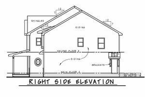 Exterior - Other Elevation 1 for Traditional House Plan #20-2529 - 4 bed, 3.5 bath