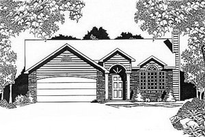 Traditional Exterior - Front Elevation Plan #58-115