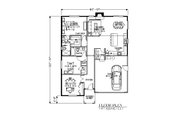 Bungalow Style House Plan - 3 Beds 2 Baths 1417 Sq/Ft Plan #53-439 