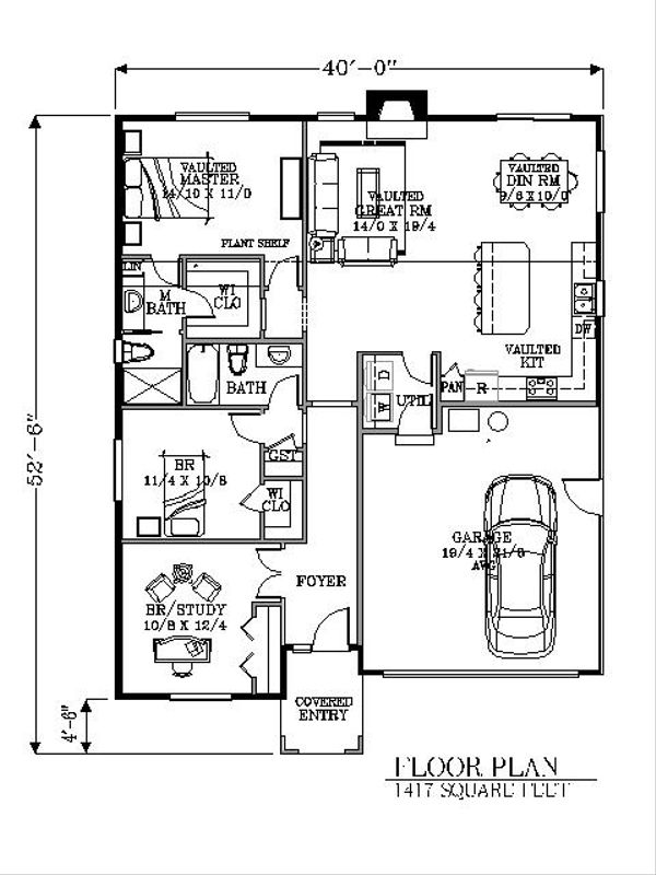 Bungalow Style House Plan 3 Beds 2 Baths 1417 Sq Ft Plan 53 439 bungalow-style-house-plan-3-beds-2-baths-1417-sq-ft-plan-53-439
