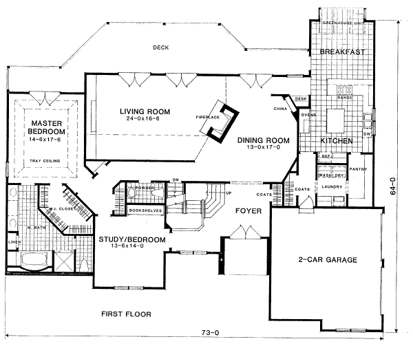 European Floor Plan - Main Floor Plan #322-116