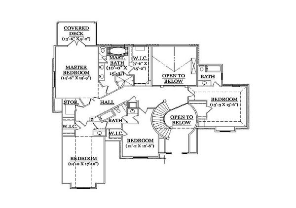 Home Plan - European Floor Plan - Upper Floor Plan #5-431