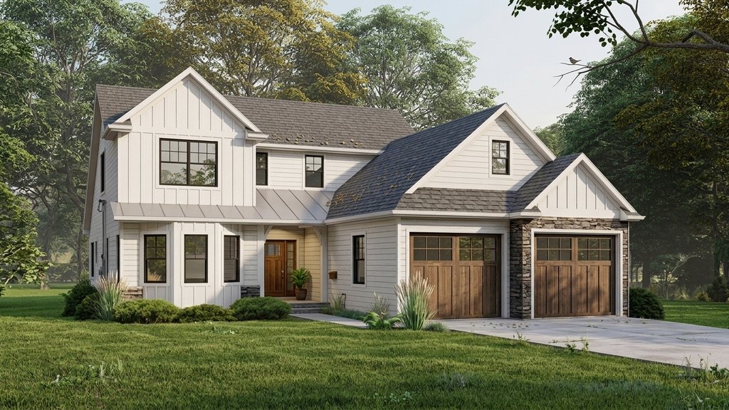 Exterior - Front Elevation 2 for Traditional House Plan #1064-206 - 3 bed, 2.5 bath