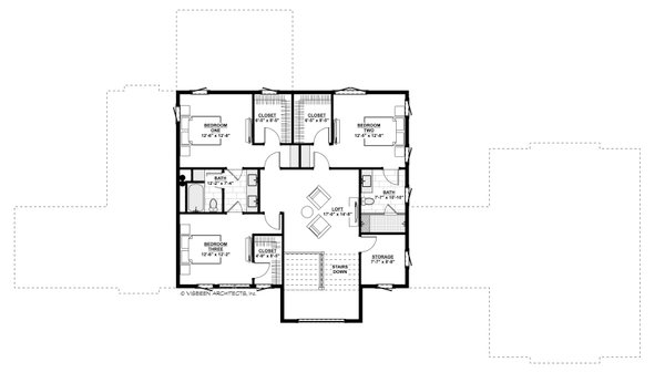 Dream House Plan - Modern Floor Plan - Upper Floor Plan #928-366