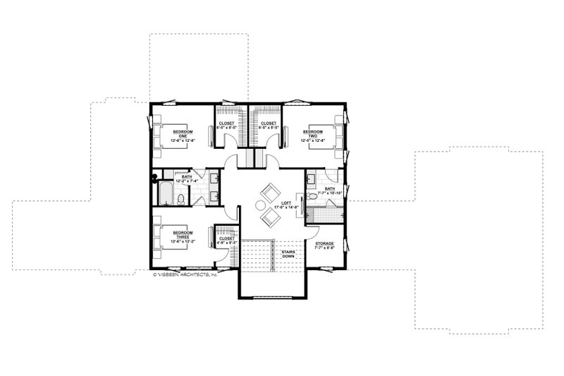 House Plan Design - Floor Plan - Upper Floor for Modern House Plan #928-366 - 5 bed, 4.5 bath