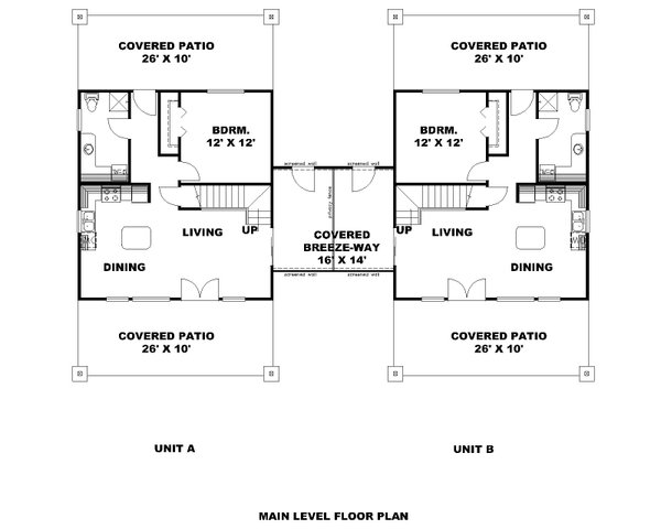 Contemporary Floor Plan - Main Floor Plan #117-918