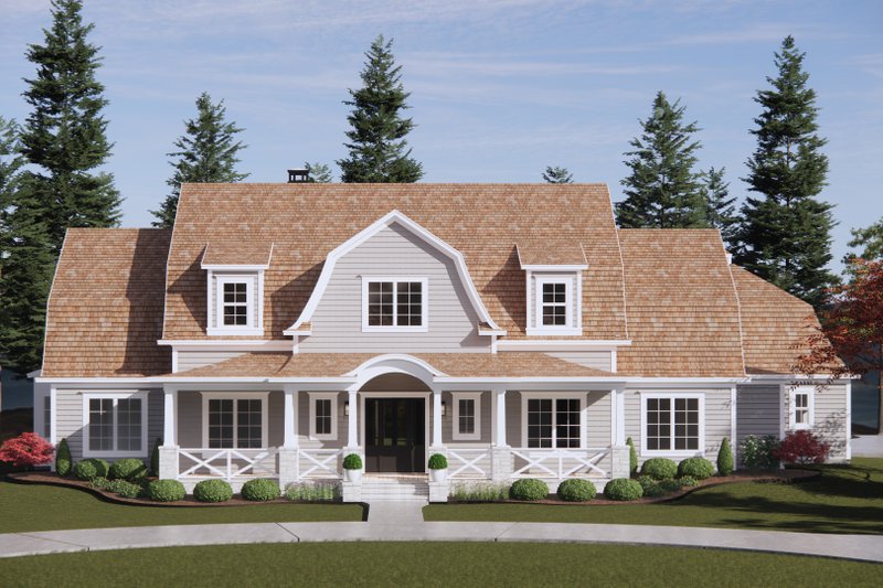 Colonial Style House Plan - 4 Beds 4.5 Baths 4152 Sq/Ft Plan #1096-9