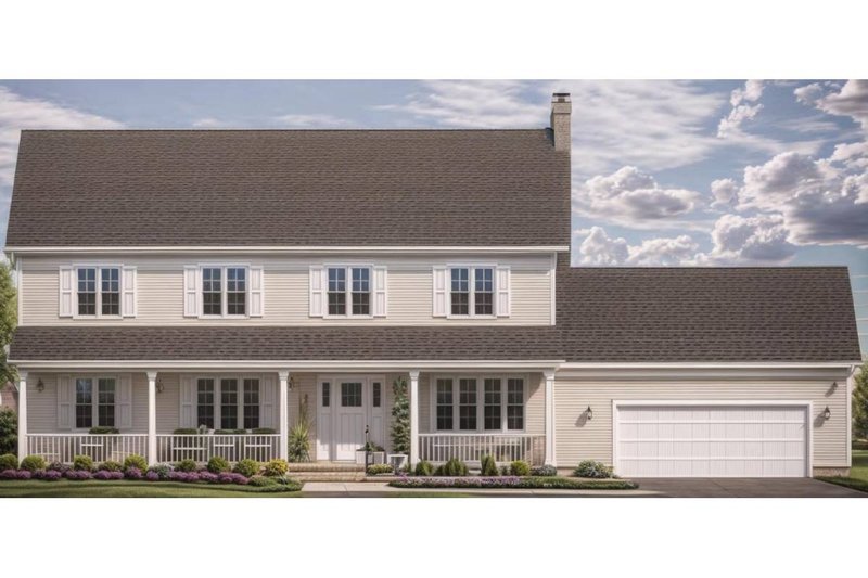House Design - Farmhouse Exterior - Front Elevation Plan #3-294