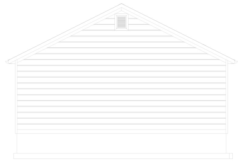 Home Plan - Exterior - Rear Elevation 2 for Traditional House Plan #1060-87, 0 bath