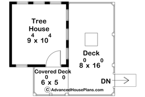 Floor Plan - Main Floor for Country House Plan #455-411, 0 bath