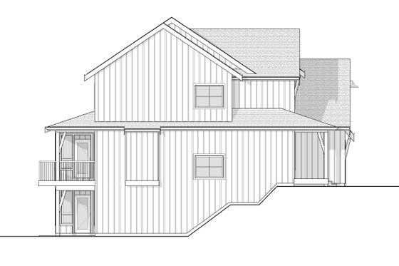 Exterior - Other Elevation 1 for Farmhouse House Plan #1114-14 - 4 bed, 2.5 bath