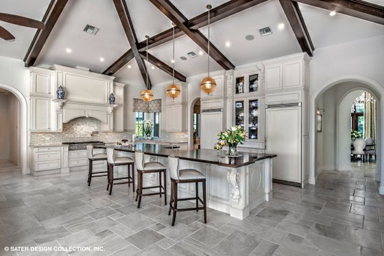 Interior - Kitchen for European House Plan #930-510 - 4 bed, 4.5 bath