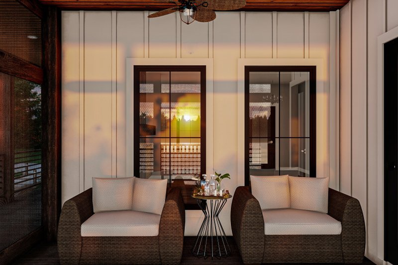 Architectural House Design - Exterior - Other Elevation 5 for Farmhouse House Plan #455-258 - 2 bed, 2 bath