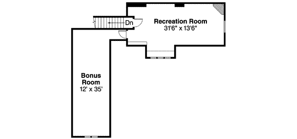 Craftsman Floor Plan - Upper Floor Plan #124-492