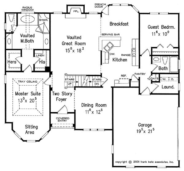 Traditional Floor Plan - Main Floor Plan #927-28