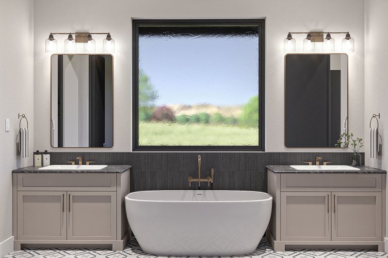 House Plan Design - Interior - Master Bathroom for Barndominium House Plan #455-334 - 3 bed, 2.5 bath