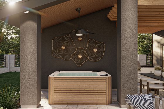 Exterior - Outdoor Living for Modern House Plan #455-609, 1 bath