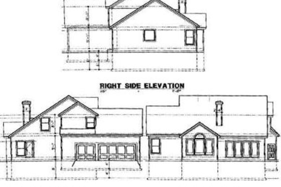 Exterior - Rear Elevation for Traditional House Plan #67-141 - 4 bed, 3 bath