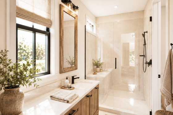 Interior - Master Bathroom for Farmhouse House Plan #48-1220 - 3 bed, 2 bath