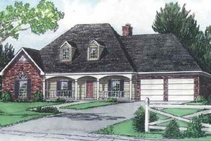 Traditional Exterior - Front Elevation Plan #16-158