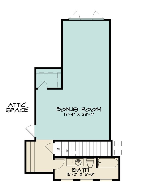 Traditional Floor Plan - Upper Floor Plan #923-284