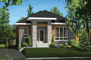 Contemporary Exterior - Front Elevation Plan #25-4538