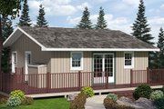 Cabin Style House Plan - 2 Beds 1 Baths 728 Sq/Ft Plan #312-721 