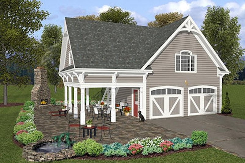 Home Plan - Traditional Exterior - Front Elevation Plan #56-569
