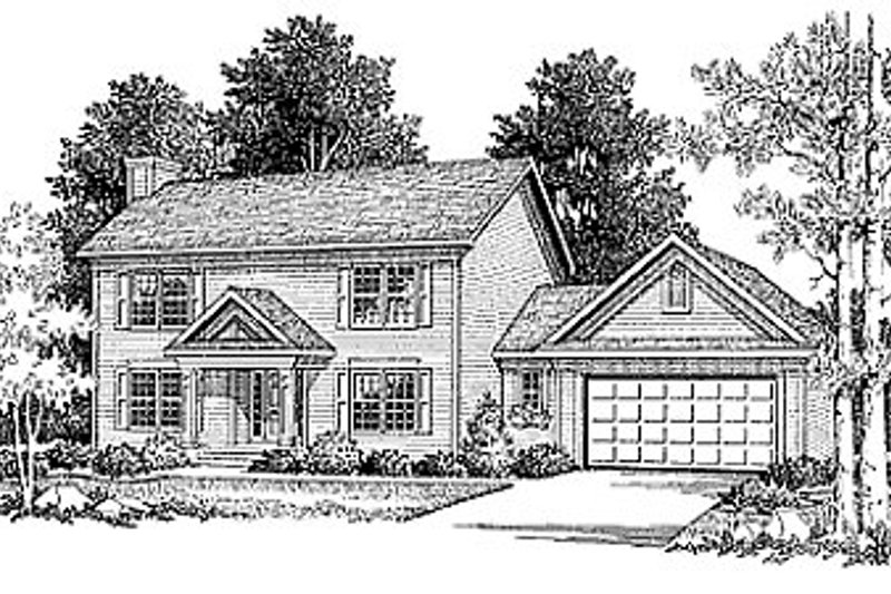 Home Plan - Colonial Exterior - Front Elevation Plan #70-150