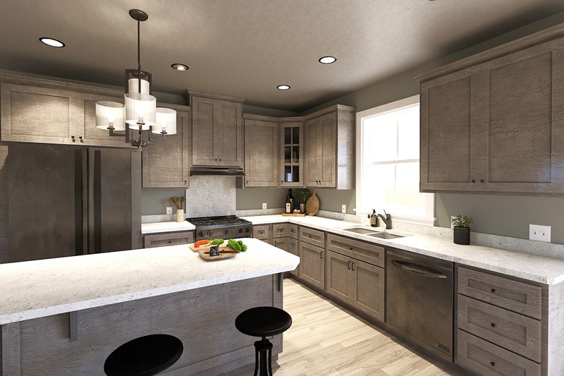 House Plan Design - Interior - Kitchen for Farmhouse House Plan #44-272 - 3 bed, 2 bath