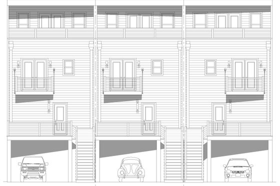Exterior - Rear Elevation for Modern House Plan #932-1164 - 9 bed, 10.5 bath