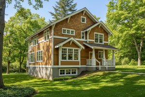 Craftsman Exterior - Front Elevation Plan #100-408