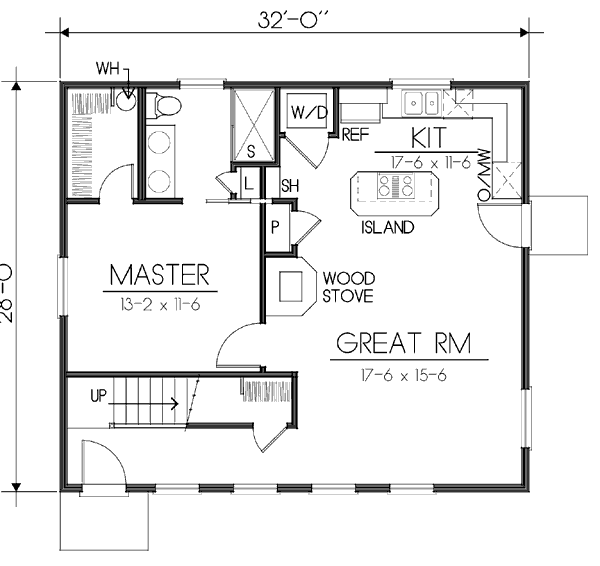 Modern Floor Plan - Main Floor Plan #100-464
