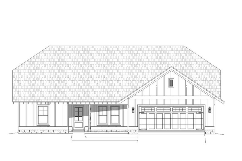 Architectural House Design - Exterior - Front Elevation 3 for Cottage House Plan #932-325 - 3 bed, 2.5 bath