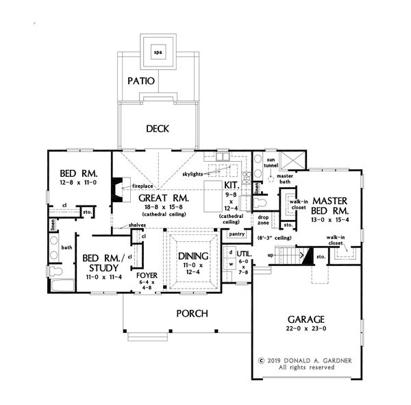 Architectural House Design - Craftsman Floor Plan - Main Floor Plan #929-1125