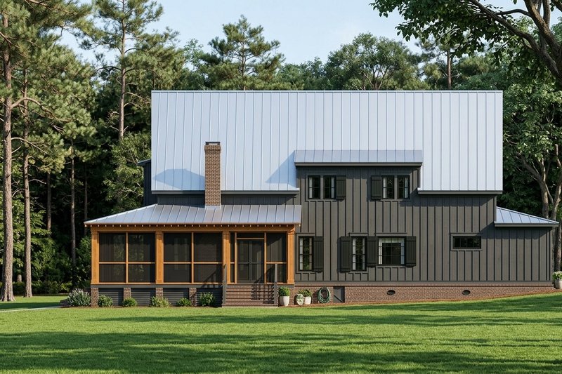 Dream House Plan - Exterior - Other Elevation 2 for Farmhouse House Plan #1092-68 - 4 bed, 4.5 bath