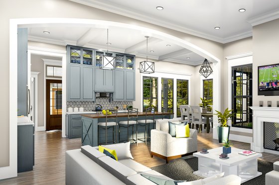 Interior - Kitchen for Ranch House Plan #406-9655 - 3 bed, 2 bath