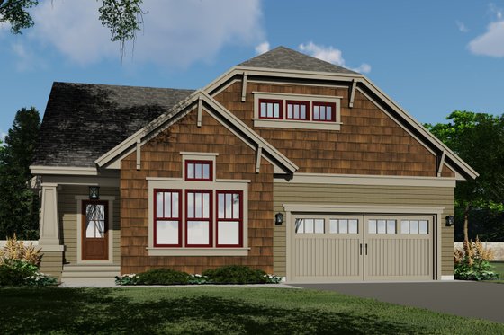 Exterior - Front Elevation 4 for Traditional House Plan #51-1202 - 3 bed, 2.5 bath