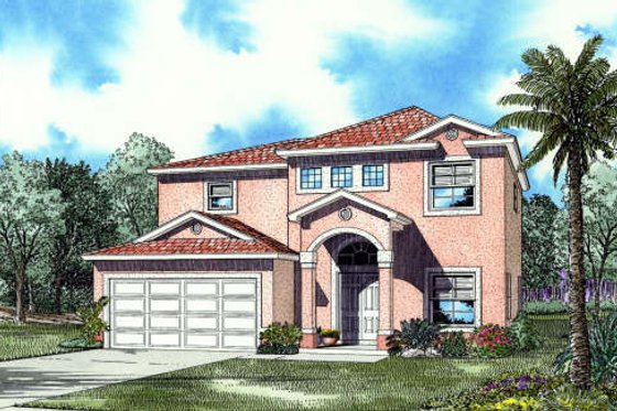Exterior - Other Elevation for Mediterranean House Plan #420-286 - 3 bed, 2.5 bath