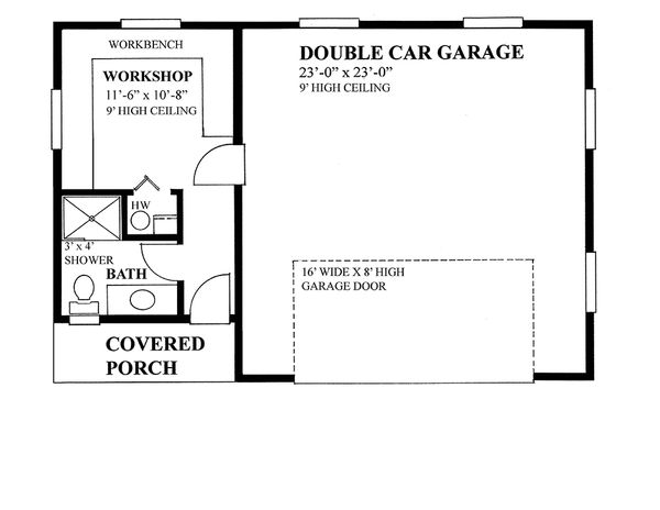Dream House Plan - Cabin Floor Plan - Main Floor Plan #118-137