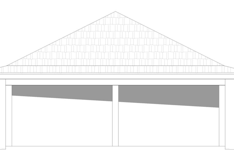 House Blueprint - Exterior - Other Elevation for Traditional House Plan #932-458, 0 bath