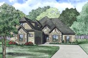 European Style House Plan - 3 Beds 2 Baths 2131 Sq/Ft Plan #17-2490 