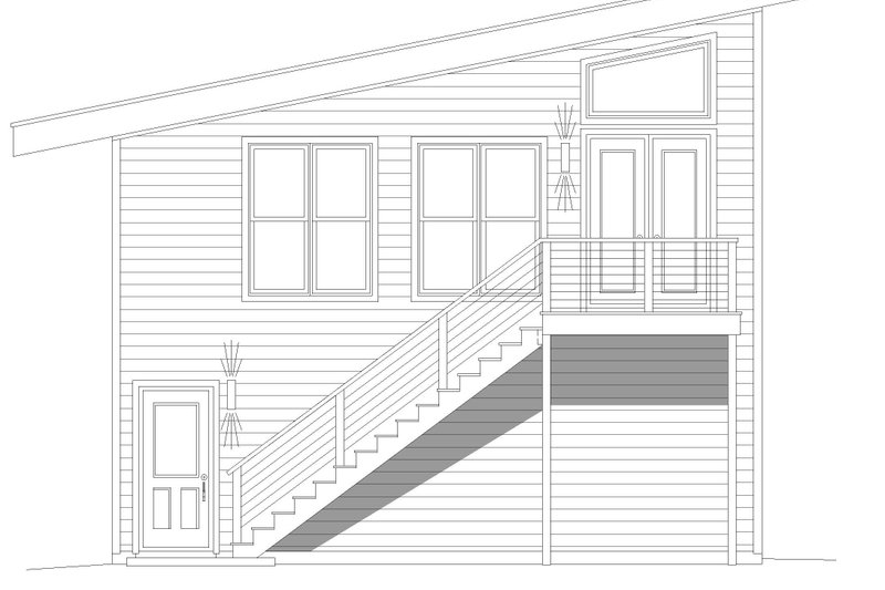 Dream House Plan - Exterior - Other Elevation for Contemporary House Plan #932-688 - 1 bed, 1 bath