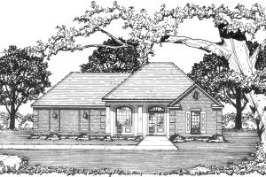 Cottage Exterior - Front Elevation Plan #36-311