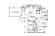 European Style House Plan - 5 Beds 5.5 Baths 6499 Sq/Ft Plan #411-547 