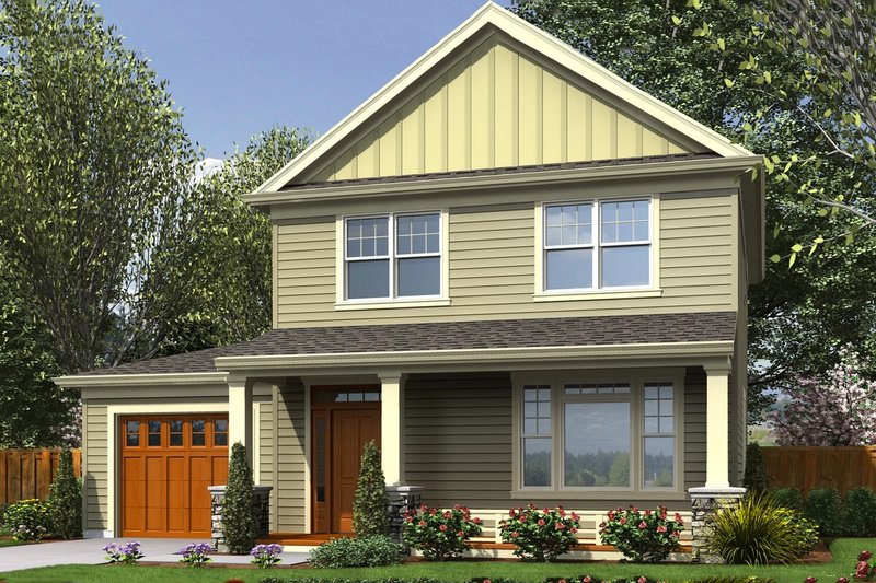 Dream House Plan - Craftsman Exterior - Front Elevation Plan #48-494