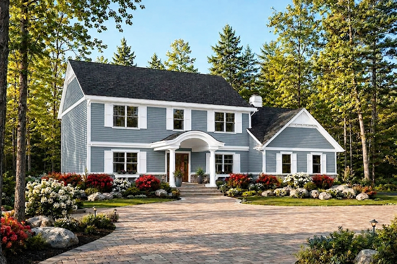 Home Plan - Exterior - Front Elevation 4 for Traditional House Plan #928-68 - 4 bed, 2.5 bath